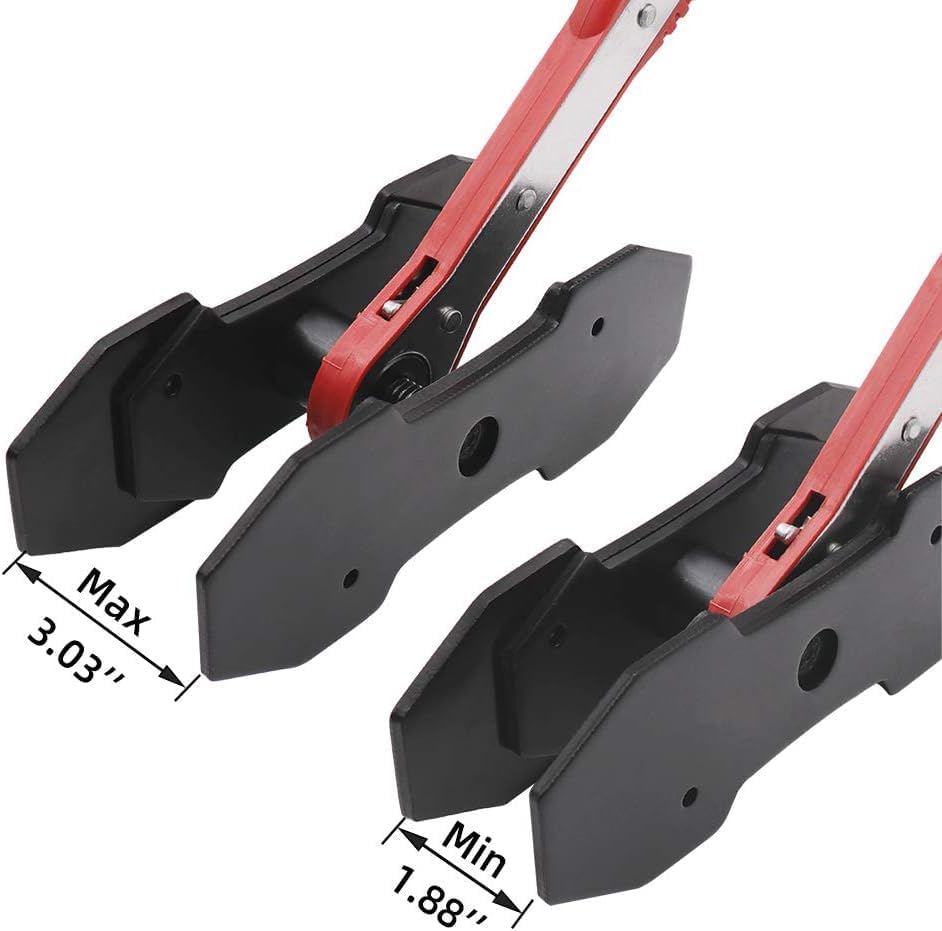 Brake Caliper Less Tool Advrepair Brake Caliper Less 360 Degree Rotation Ratchet 2 Steel Plates for Car Maintenance Brake Pad Replacement Tool Piston Return High Strength Brake Caliper Less Tool image number 2