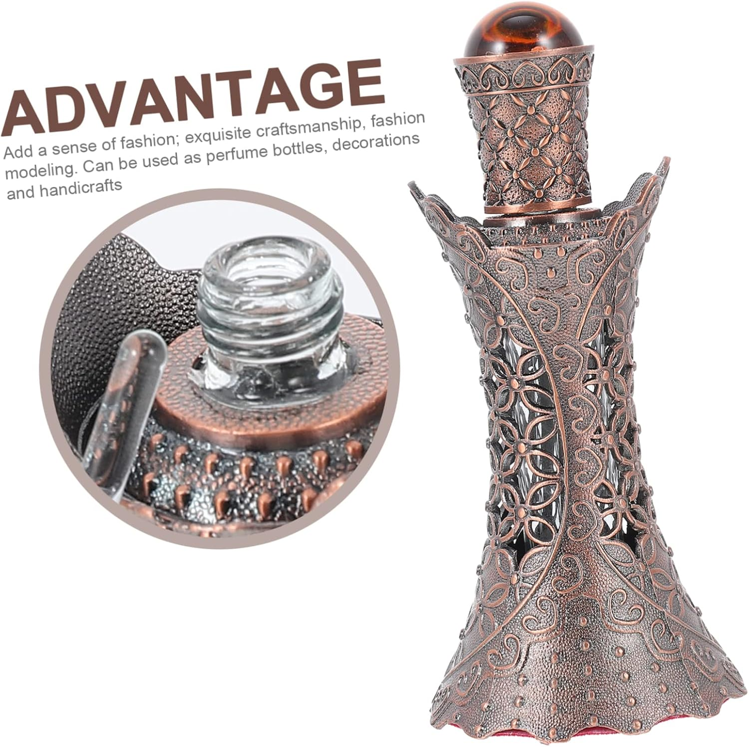 GARVALON Fragrance Diffuser Bottle Empty Perfume Bottles Essential Oil Storage Aromatherapy Home Decor image number 5