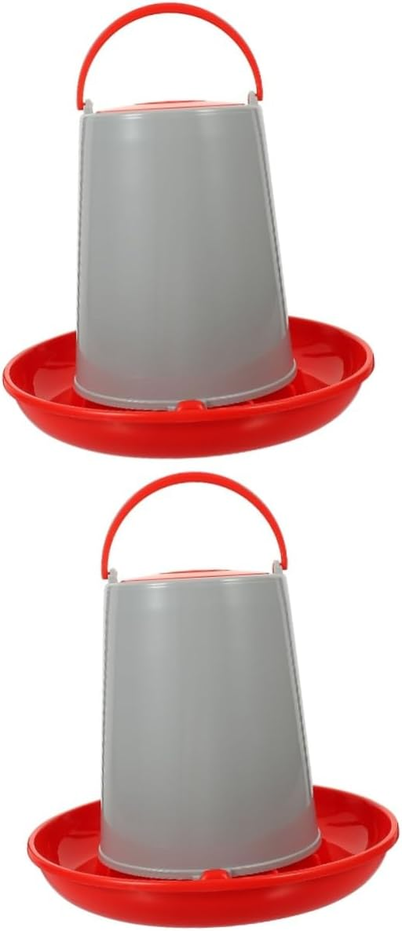 HANABASS 2Pcs Plastic Chicken Feeding Trough Practical Poultry Food Trough Feeder for Outdoor Use Material for Poultry Feeding Supplies image number 4