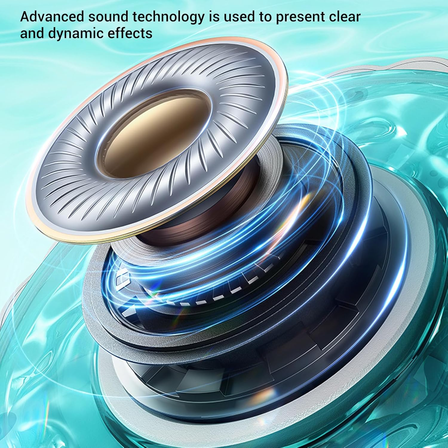 Shell Lamp with Bluetooth Speaker, Wave Shell Speaker with Colorful Night Lights for Bedroom Living Office (Blue) - Purple image number 2