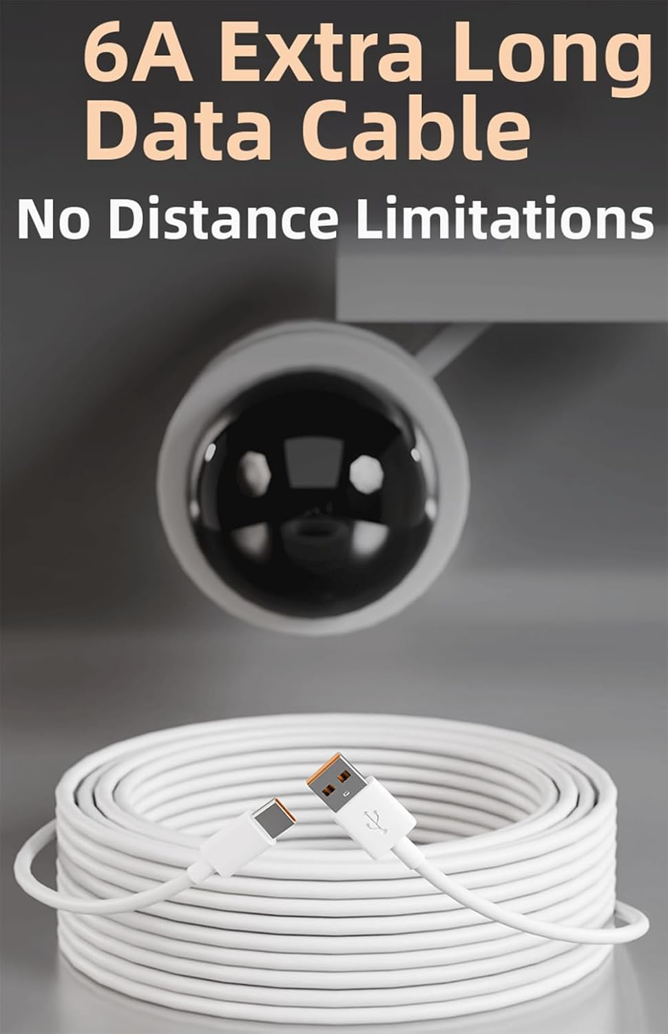 10M Micro USB Charging Cord Power Cable for Wyze Cam V4, V3,Wyze Og,Wyze Cam V3 Pro Security Cameras and More image number 1