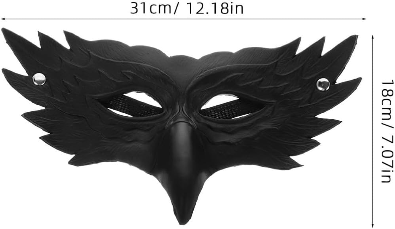 Eagle Mask for Masquerade Carnival and Cosplay Events Pu Lightweight and Comfortable Eagle-Shaped Decorative Mask Elastic Band for Parties and Themed Gatherings image number 4