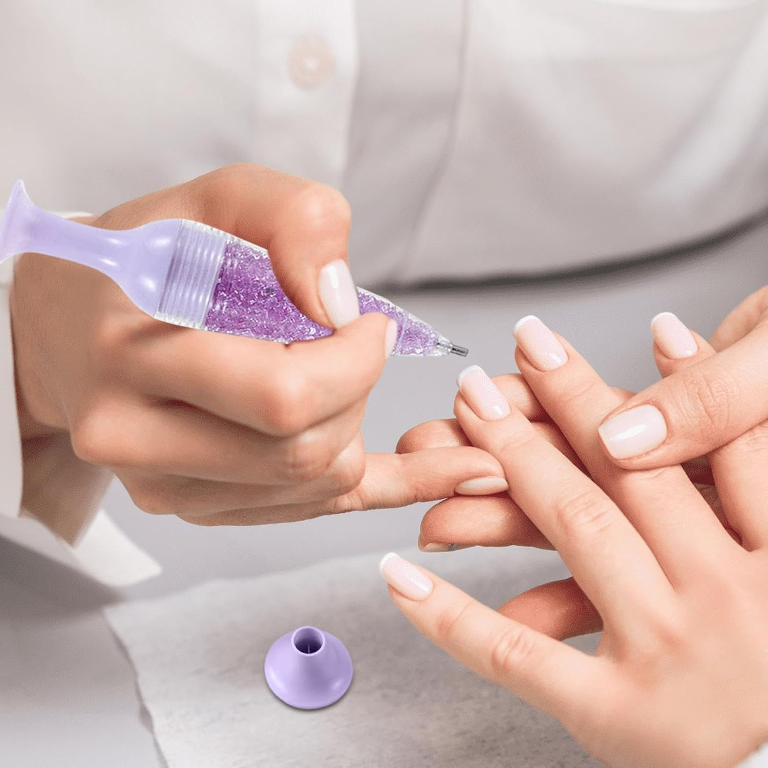 Diamond Painting Pens, Wax Pencil for Rhinestones Rhinestone Picker for Nail Gems Crystals Nail Crafts, Heads Point Drill No Wax Needed Nail Art Tool for 5D Painting or Nail Decoration image number 4