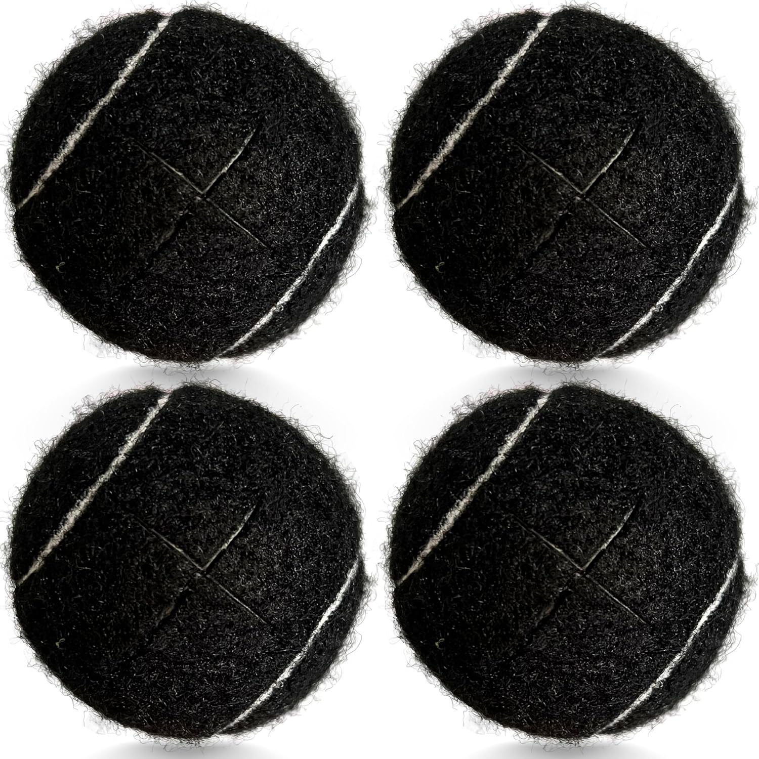 4 Pack Precut Tennis Balls for Walkers, Heavy Duty Long Lasting Felt Pads for Furniture Legs and Floor Protection