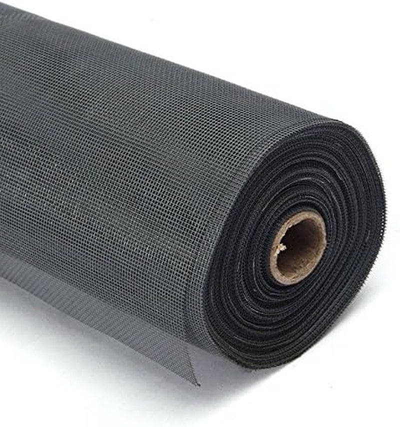 OZSTOCK&reg; 100FT / 30M Roll Insect Flywire Window Fly Screen Net Mesh Flyscreen Black/Grey (Black) image number 1