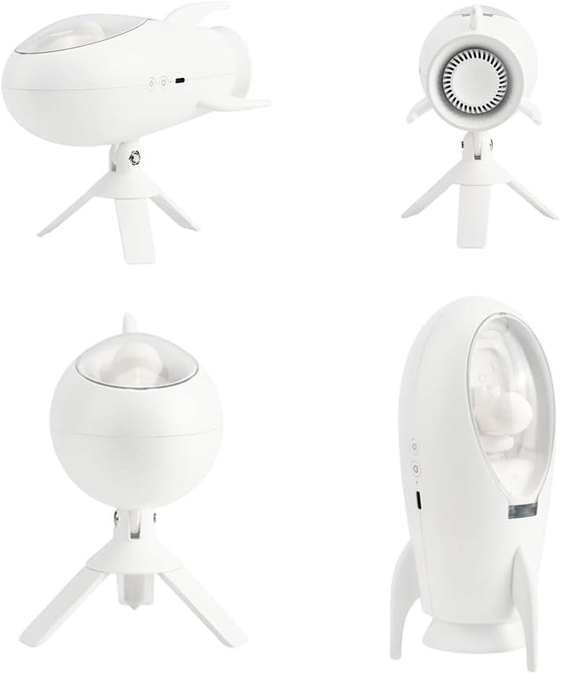 ANJOGIFT Elegant Rocket LED Night Light Music Speaker Lamp USB Type-C Rechargeable, Color Temperature and Brightness Adjustable, Two Mode Can Be Switched, Ideal Bedroom Mood Light and Gift