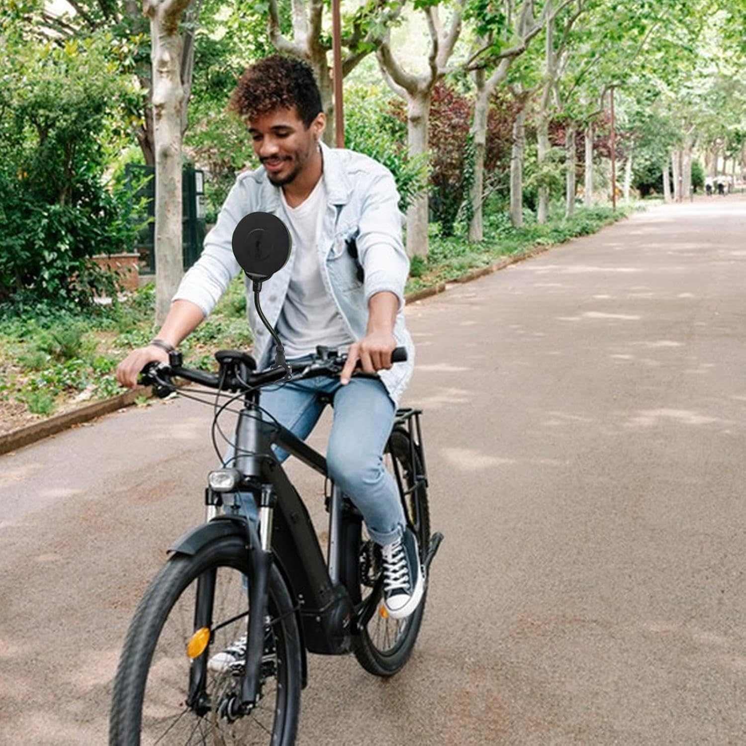 Jogging Stroller Mirror, Stroller Mirror to See Baby - Flexible Rotating Mirror for Toddler Stroller, Easy to Install Stroller Accessories for Safety and Communication