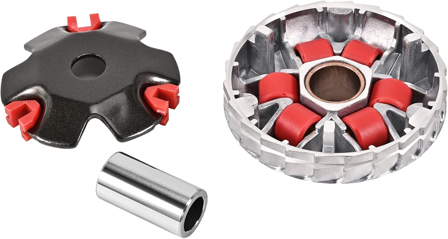 High Performance Racing Variator Kit with 6.5 Gram Copper Roller Weights for Chinese Scooter Moped ATV Go Kart Taotao GY6 50Cc 80Cc 1P39QMB 1P47QMD (GY6-50/80CC)