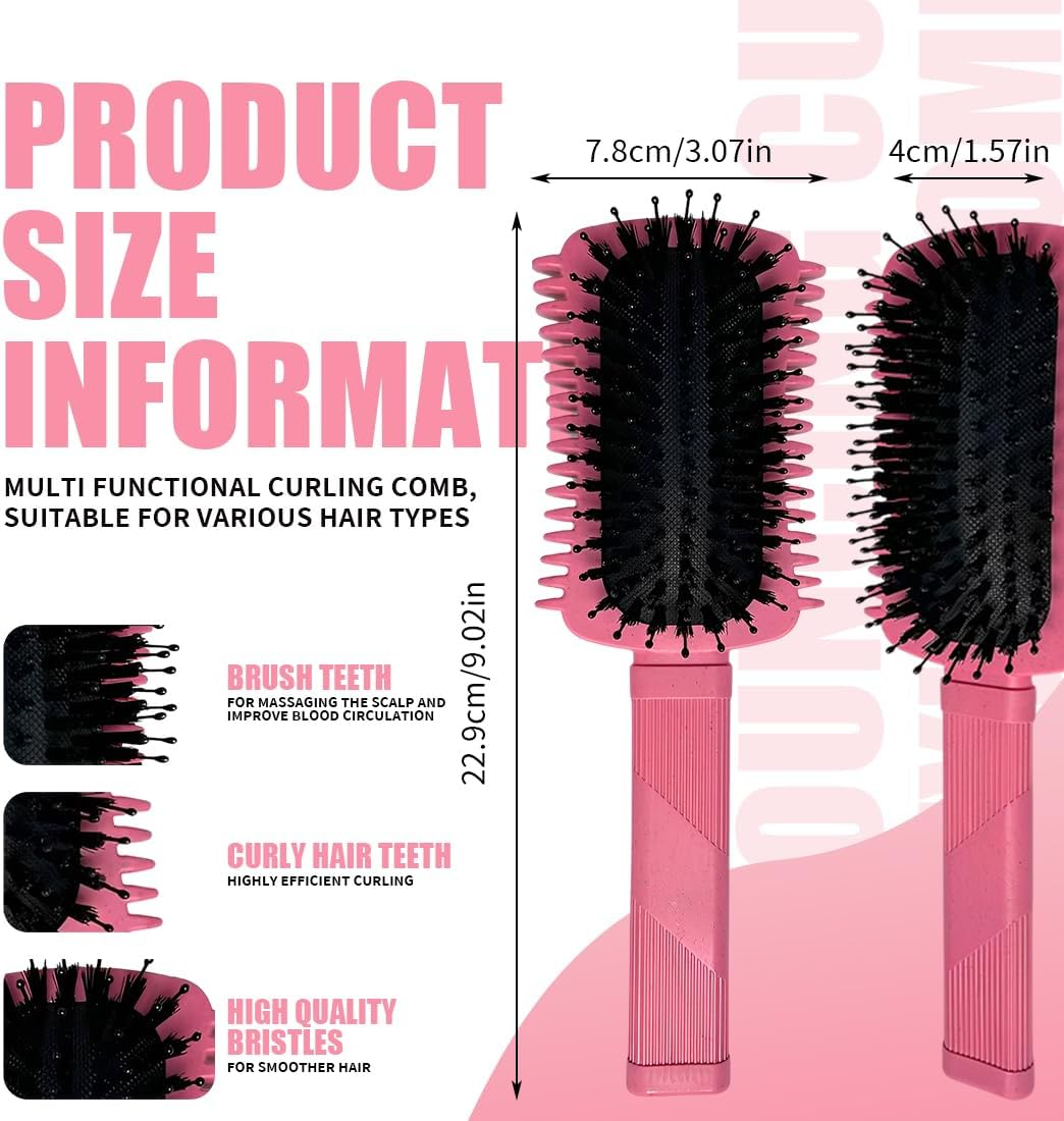 JAWUZ Curl Defining Brush, 2025 Improved Curly Hair Brush, Hair Brush Curls, Versatile Curling Brush, Curl Brush for Women, Curly Hair, Hair Care (Red) image number 5