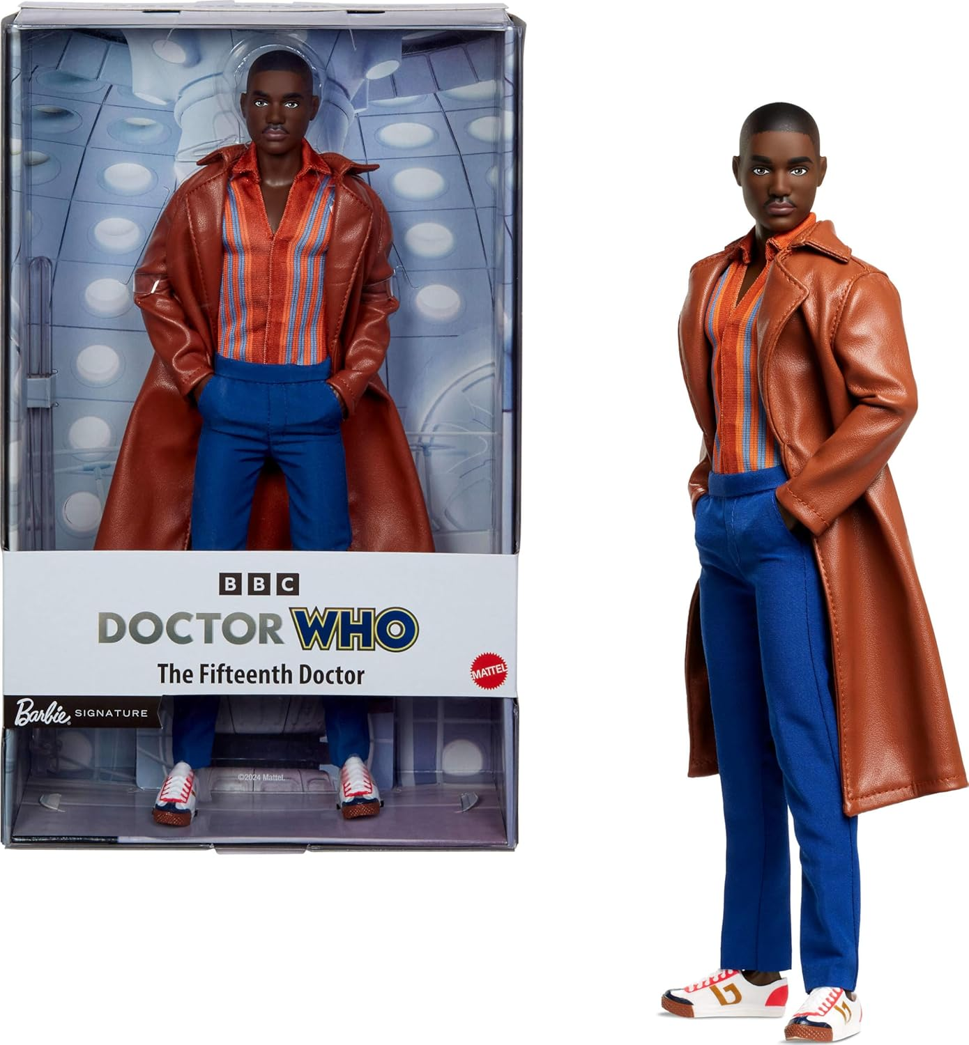 Barbie the Fifteenth Doctor Barbie Doll, Dr. Who Collectible Inspired by the Series&rsquo; 14Th Season with Doll Stand & Certificate of Authenticity image number 3