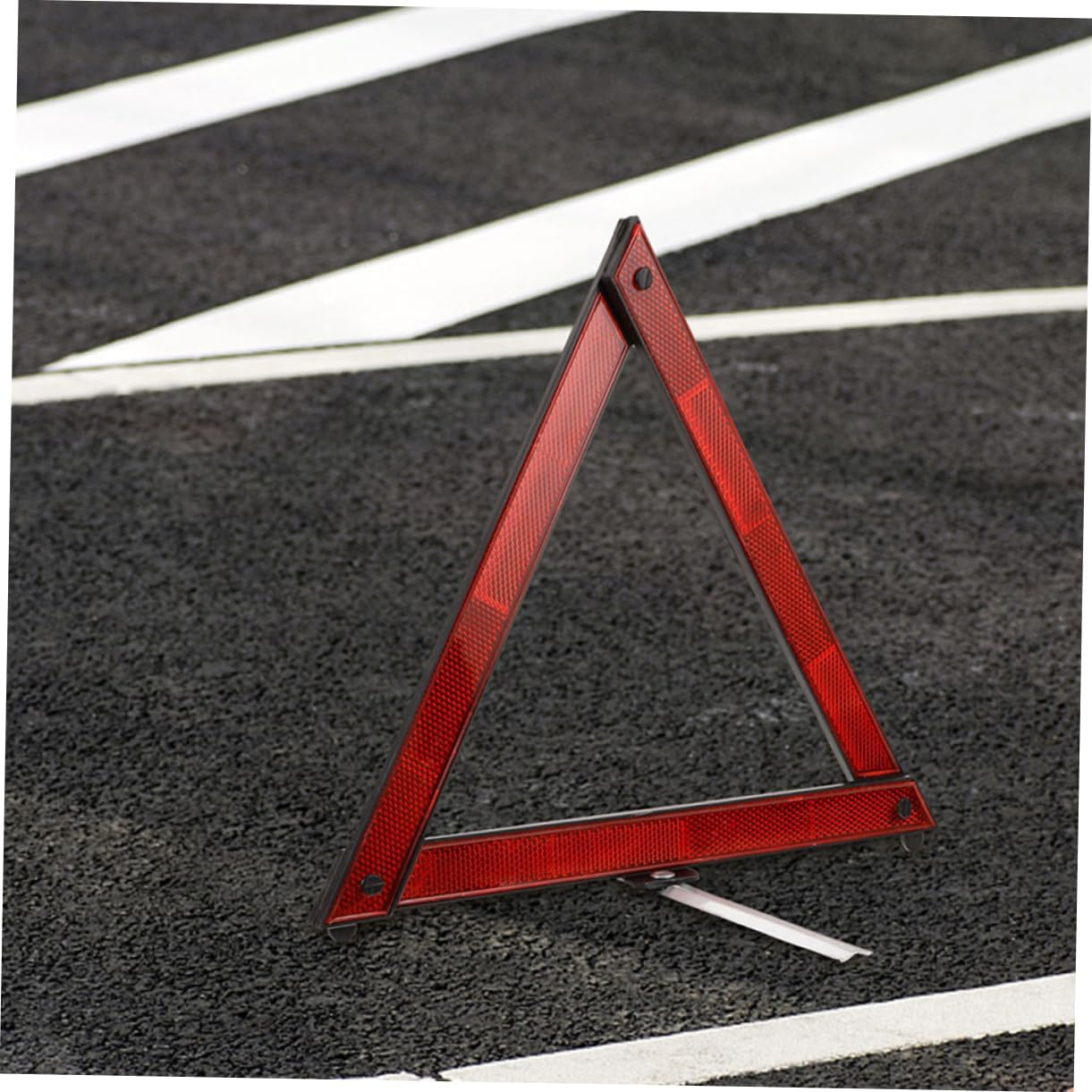 ABOOFAN 5Pcs Reflective Emergency Warning Triangles Foldable Roadside Safety Kit for Vehicles Traffic Safety Equipment for Roadside Assistance and High Visibility Reflective Material image number 3