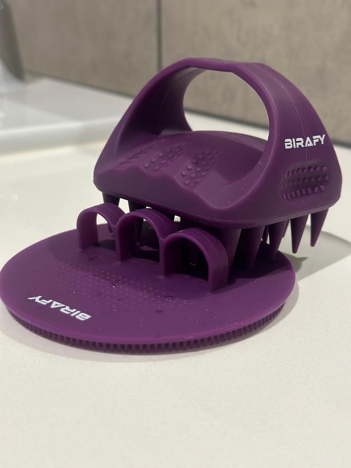 Birafy Scalp Massager & Body Scubber, Premium Silicone Brush for Hair Growth, Exfoliating Shampoo Brush for Scalp Care for Men and Women| 2 Brushes in 1 Box. image number 1