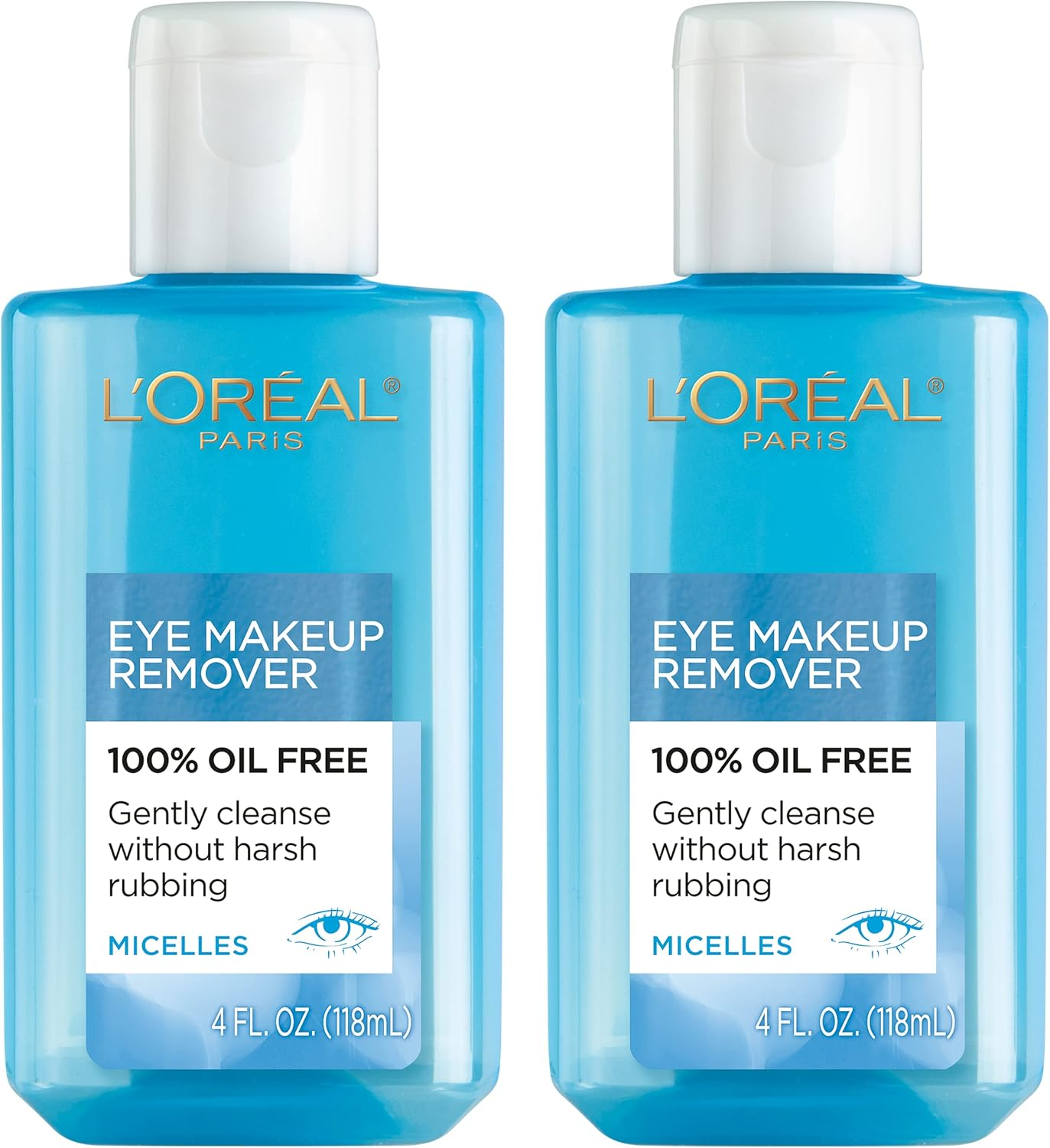 L'Oreal Paris Clean Artiste Oil Free Eye Makeup Remover, 2 Count image number 2
