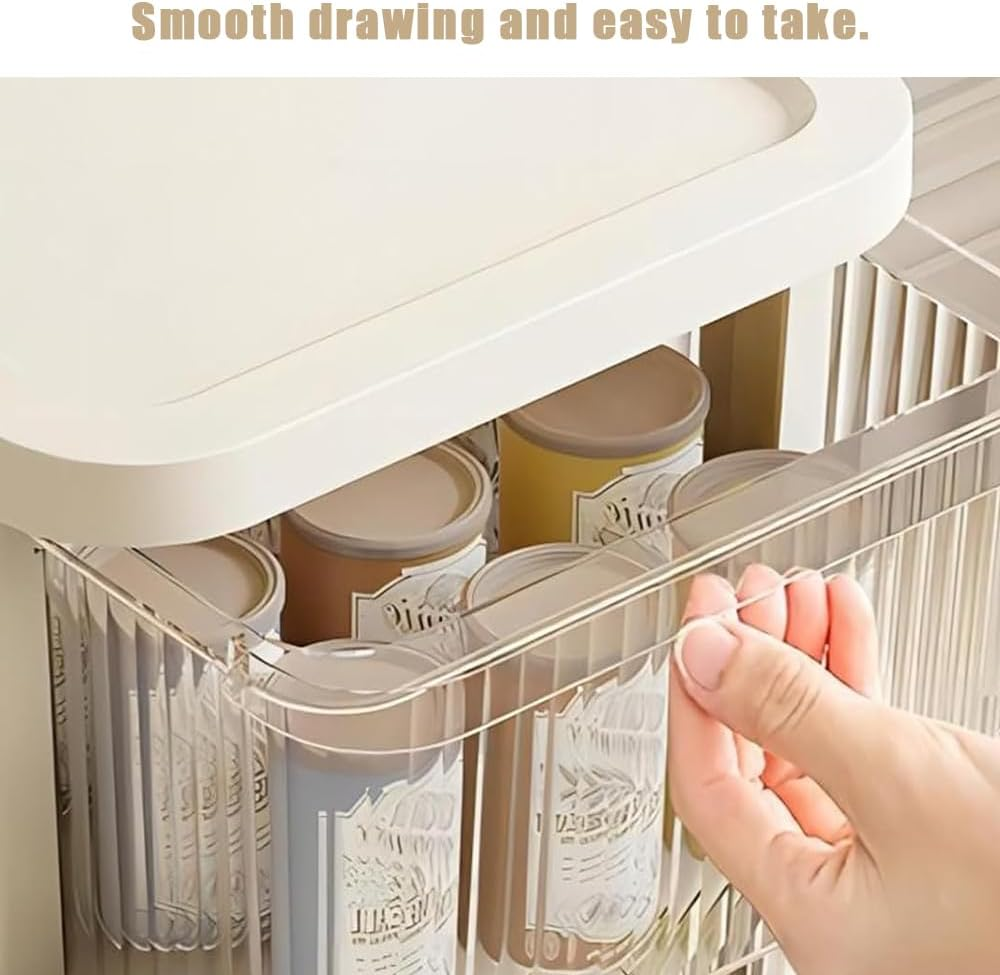 2 Drawer Storage Carts,Tiers Rolling Cart,Plastic Drawer Storage,Mobile Trolley Organizer with Handle,Clutter Storage Rack,Multifunctional Organizer Cart,For Home image number 3