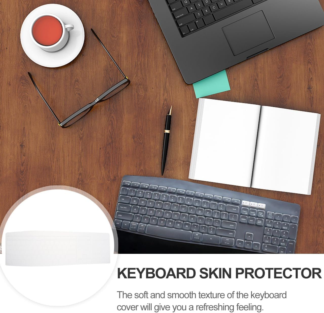 ARTIBETTER Gaming Keyboard Cover Keyboard Sleeve Silicone Skin Protective Cover for Mk850 image number 5