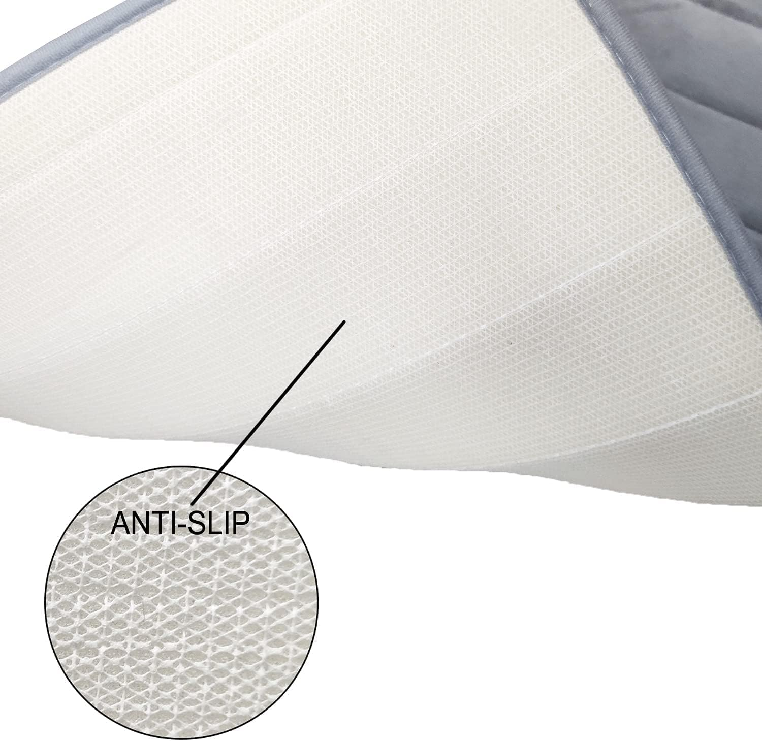 Memory Foam Toilet Bath Mat U-Shaped Toilet Rug Non-Slip,Thick,Machine Wash and Easier to Dry Toilet Bath Mat Soft & Absorbent Bathroom Commode Contour 24 X 20 Inches image number 2