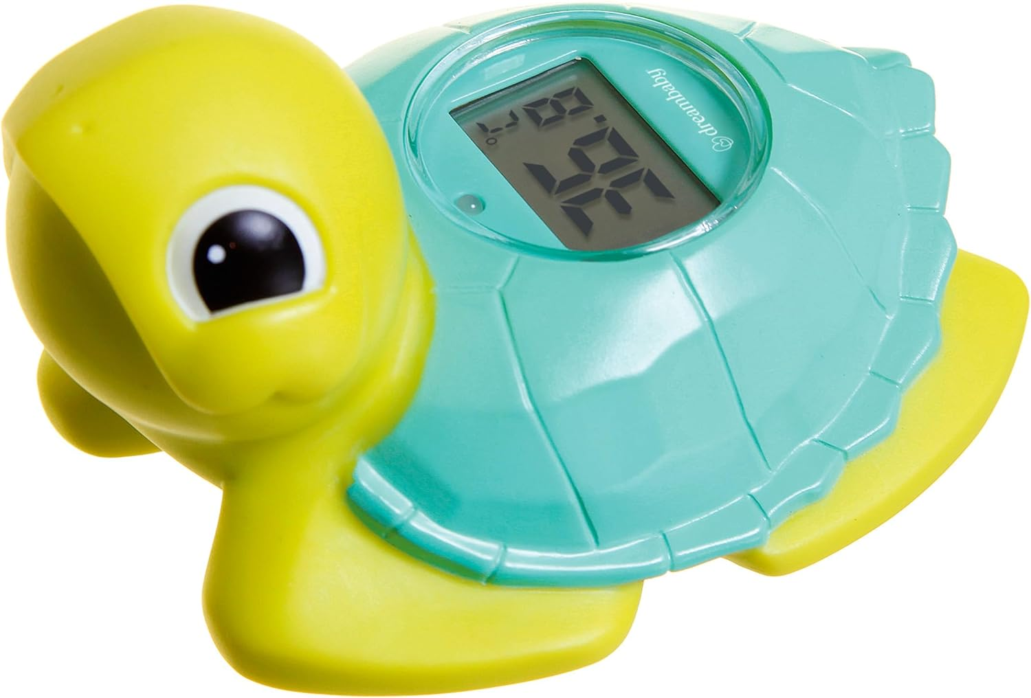 Dreambaby Turtle Baby Bath Thermometer - Instant Read Digital Thermometer for Water and Room Temperature - Floating Baby Bath Toy