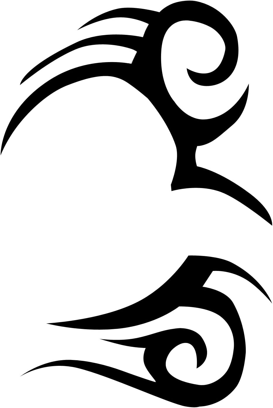 Hangover Inspired Temporary Face Tattoos &ndash; 2 Copies of Mike Style Tribal Tattoo &ndash; Easy to Apply, Easy to Remove