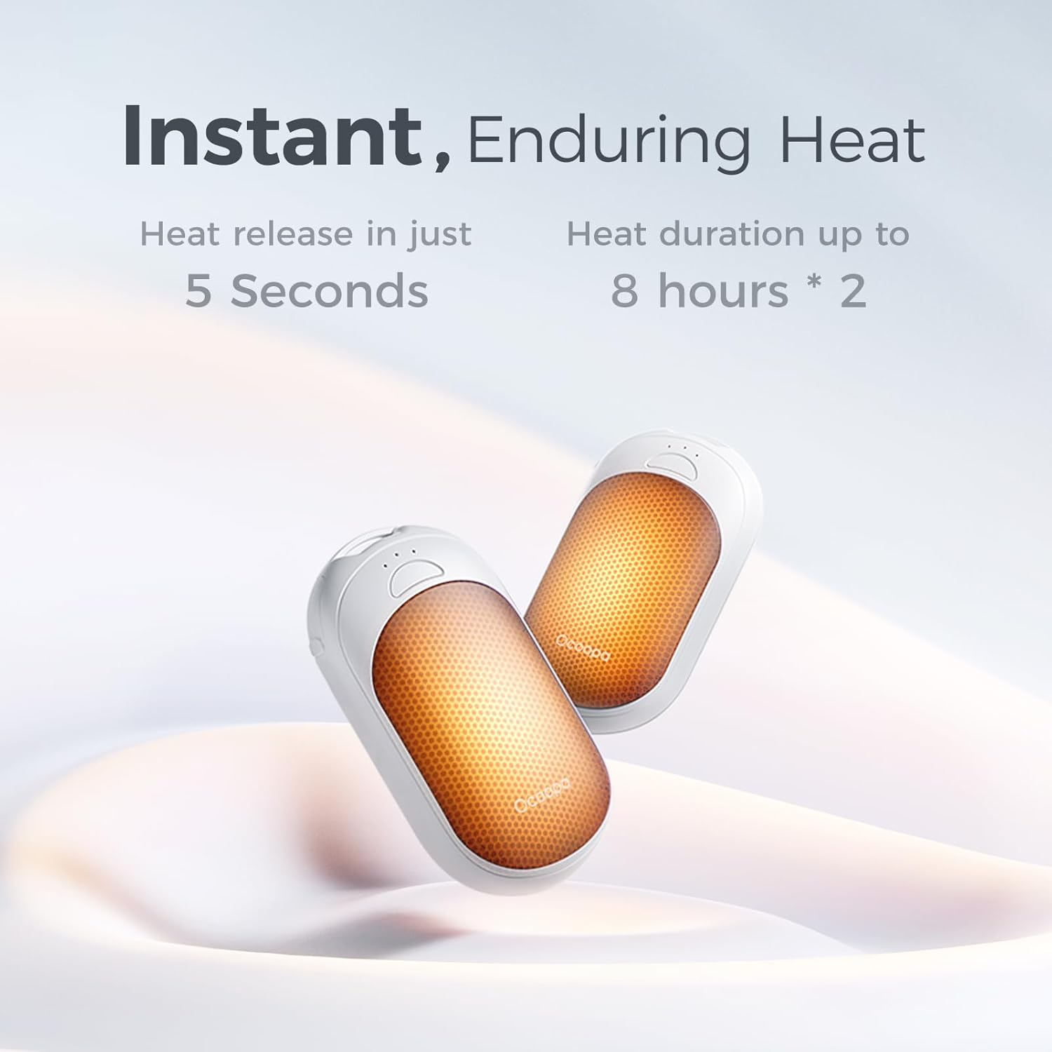 OCOOPA Magnetic Rechargeable Hand Warmers 2 Pack, Ultrathin Electric Handwarmers, Portable Pocket-Sized Heater,Perfect Gifts for Men, Women Purse Must Haves, Union UT3 Lite image number 6