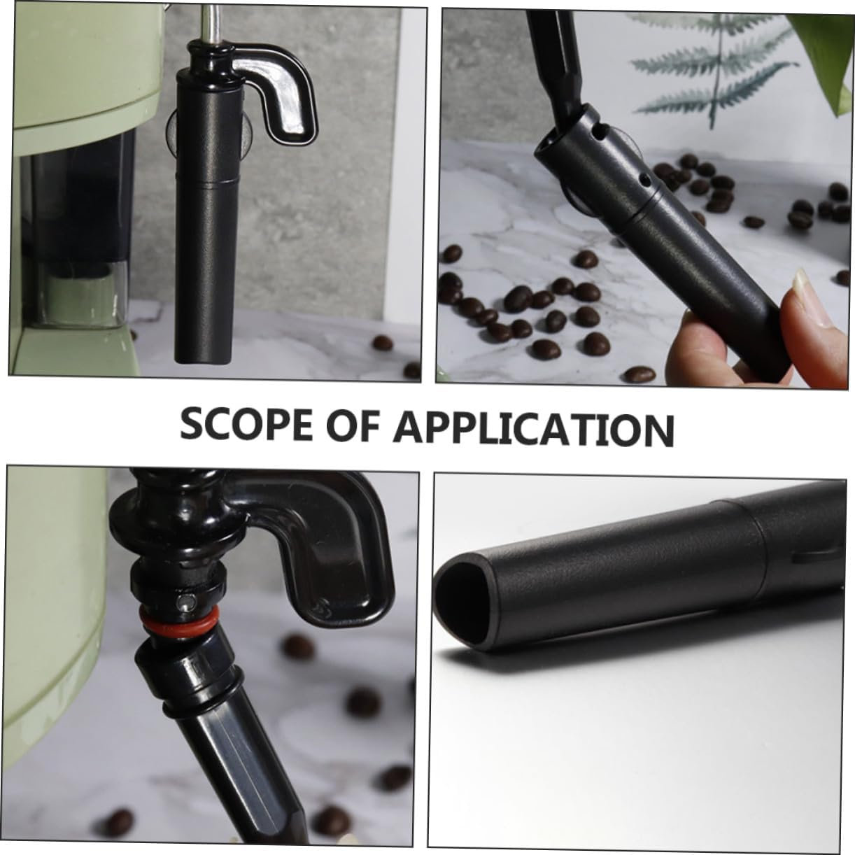 SECFOU Reusable Plastic Coffee Machine Steam Nozzle for Home and Office Milk Spout Compatible with Delonghi Clean Coffee Maker Accessory for Espresso and Milk Tea Shops image number 6