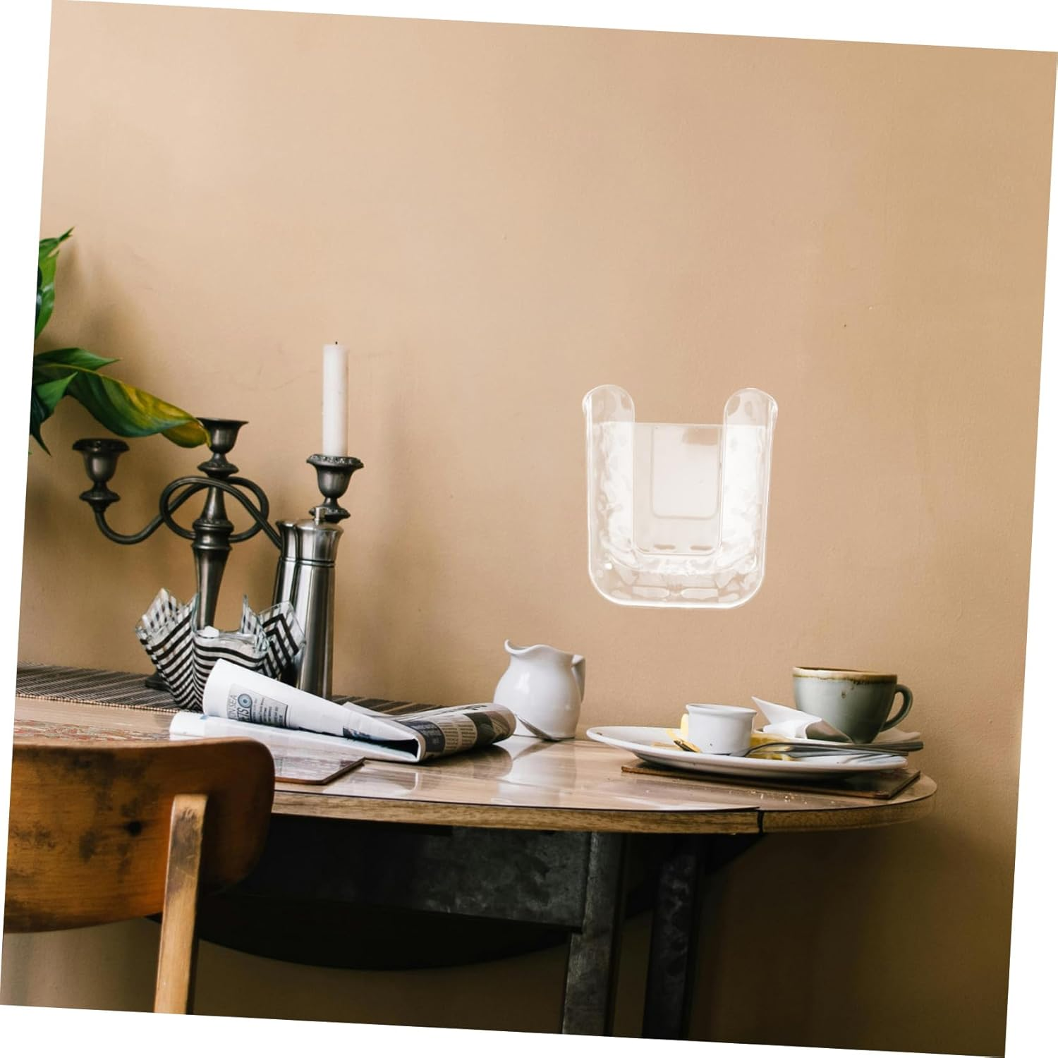 Hohopeti Toilet Paper Dispenser Modern Simple Wall-Mounted Tissue Box Tissue Dispenser for Bathroom image number 5