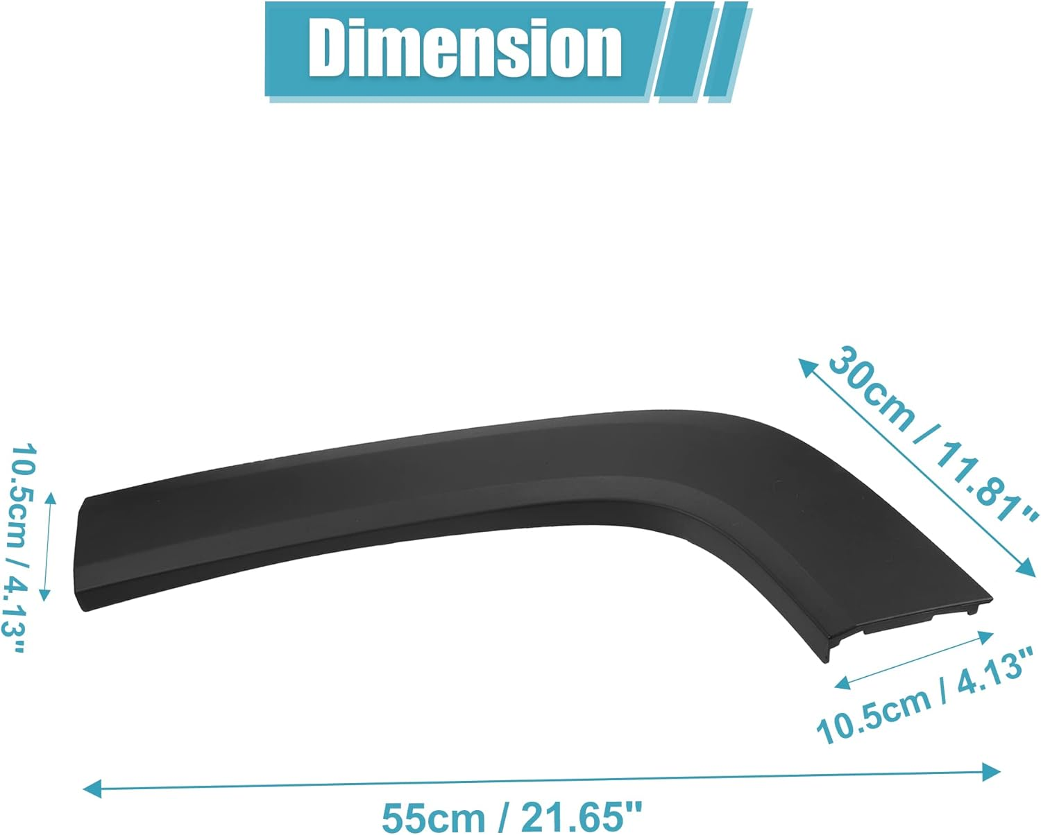 X AUTOHAUX Rear Left Wheel Flare Trim for Jeep Renegade 2015 2016 2017 2018 2019 2020 2021 2022 Rear Left Quarter Panel Mudguard Trim Replace 5XB67LXHAA Polypropylene image number 3