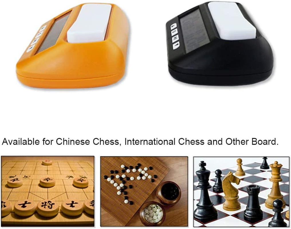Eacam 3-In-1 Multipurpose Portable Professional Chess Clock Digital Chess Timer Game Timer - Orange image number 5
