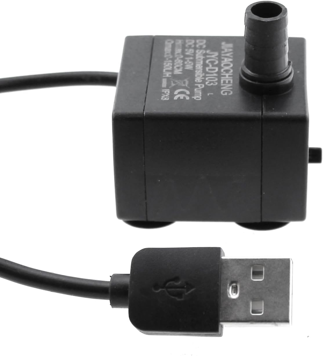 MTQY USB Mini Submersible Water Pump 5V Aquarium Fish Tank Submersible Pump Pet Fountain Suitable for Pond Water Garden Hydroponic Systems image number 4