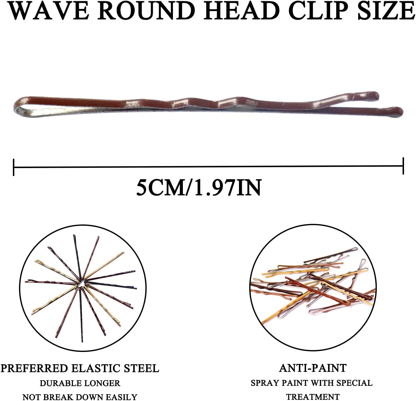 Kavya Pack of 100 Women'S Hair Bobbles (3 Colours), 20 Hair Pins (4 Colours) Bobby Pins, without Metal, Small Elastic Thin Hair Bobbles Girls Ponytail Hair Accessories-A image number 5