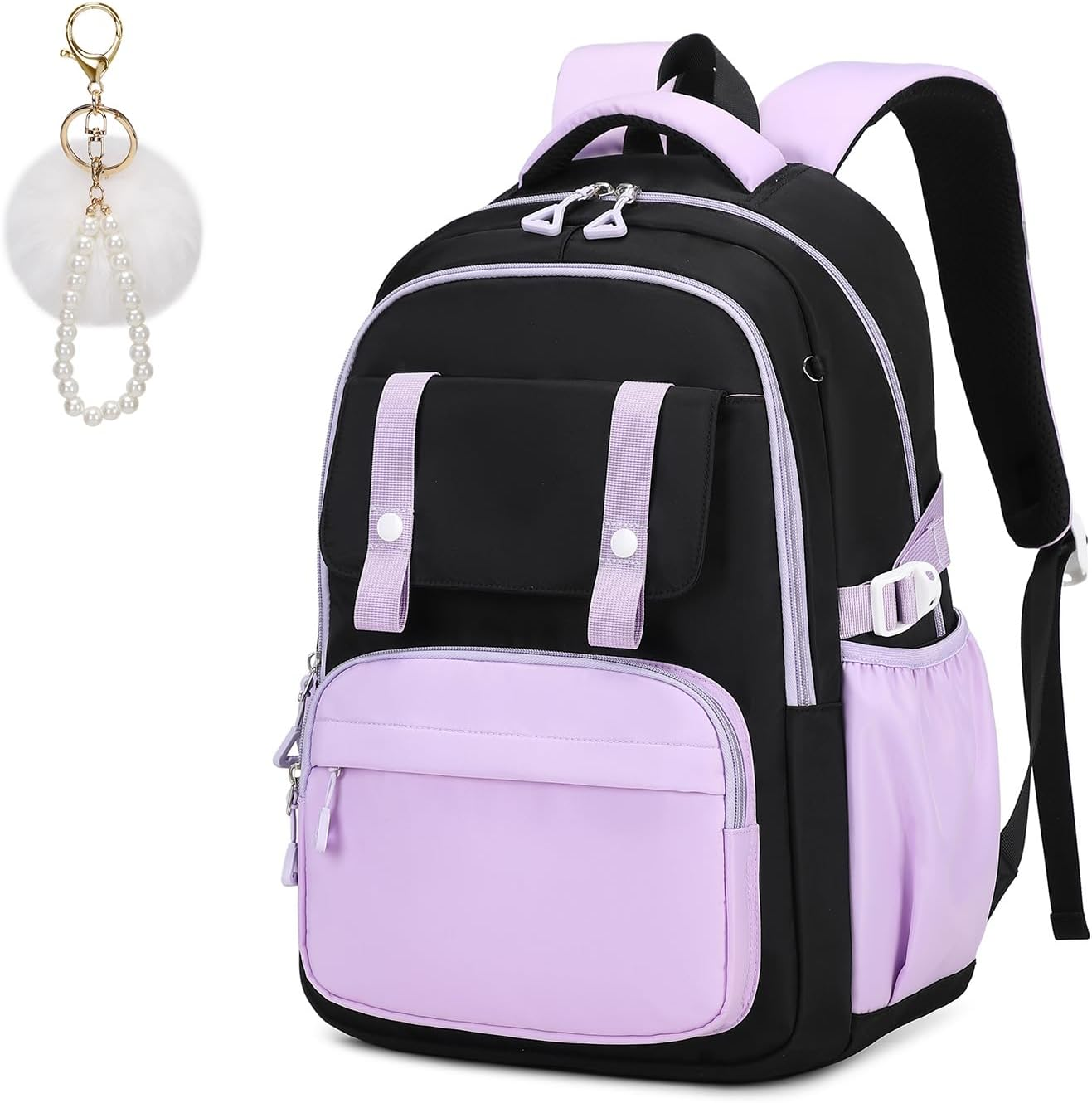 MUSEVOS Girls Backpack, Ideal School Backpack for Girls from Elementary to Teen Years, Kawaii Bookbag Cute Large Capacity