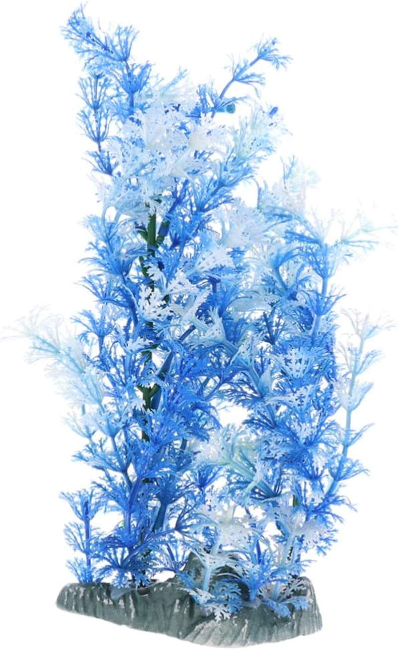 VANZACK Simulation Plant Faux Plant S Pet Aquarium Accessories Skull Cave for Aquarium Turquoise Fish Tank Ornament Simulation Water Grass Fish Tank Decorations Tall Grass Large image number 2