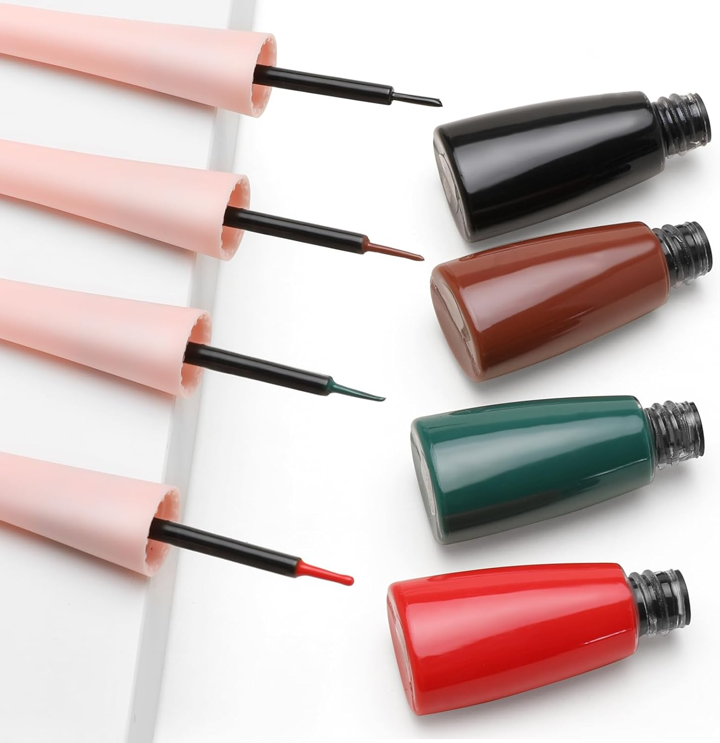 Boobeen Liquid Eyeliner Pen, Colored Eye Liner Waterproof Smudge Proof, Eyeliner Ink Liner with Precision Tip for Bold Eye Looks - Brown image number 4