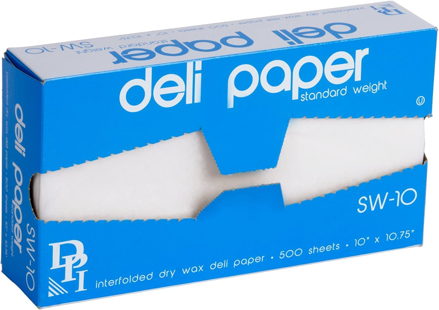 Durable Packaging 10 X 10 3/4 Interfolded Deli Wrap Wax Paper