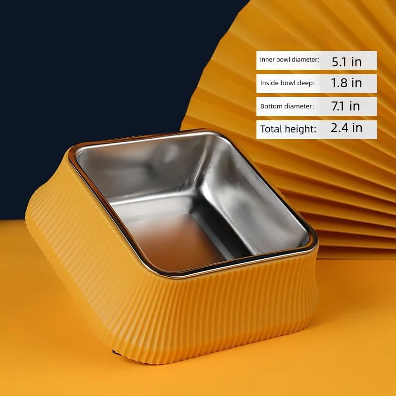 Stainless Steel Dog Water Bowl, Dog Bowl with Non-Slip Rubber Strips, Dog Feeding Bowl, Small Dog Bowl, Metal Dog Bowls, Pet Bowls for Cats and Dogs image number 5