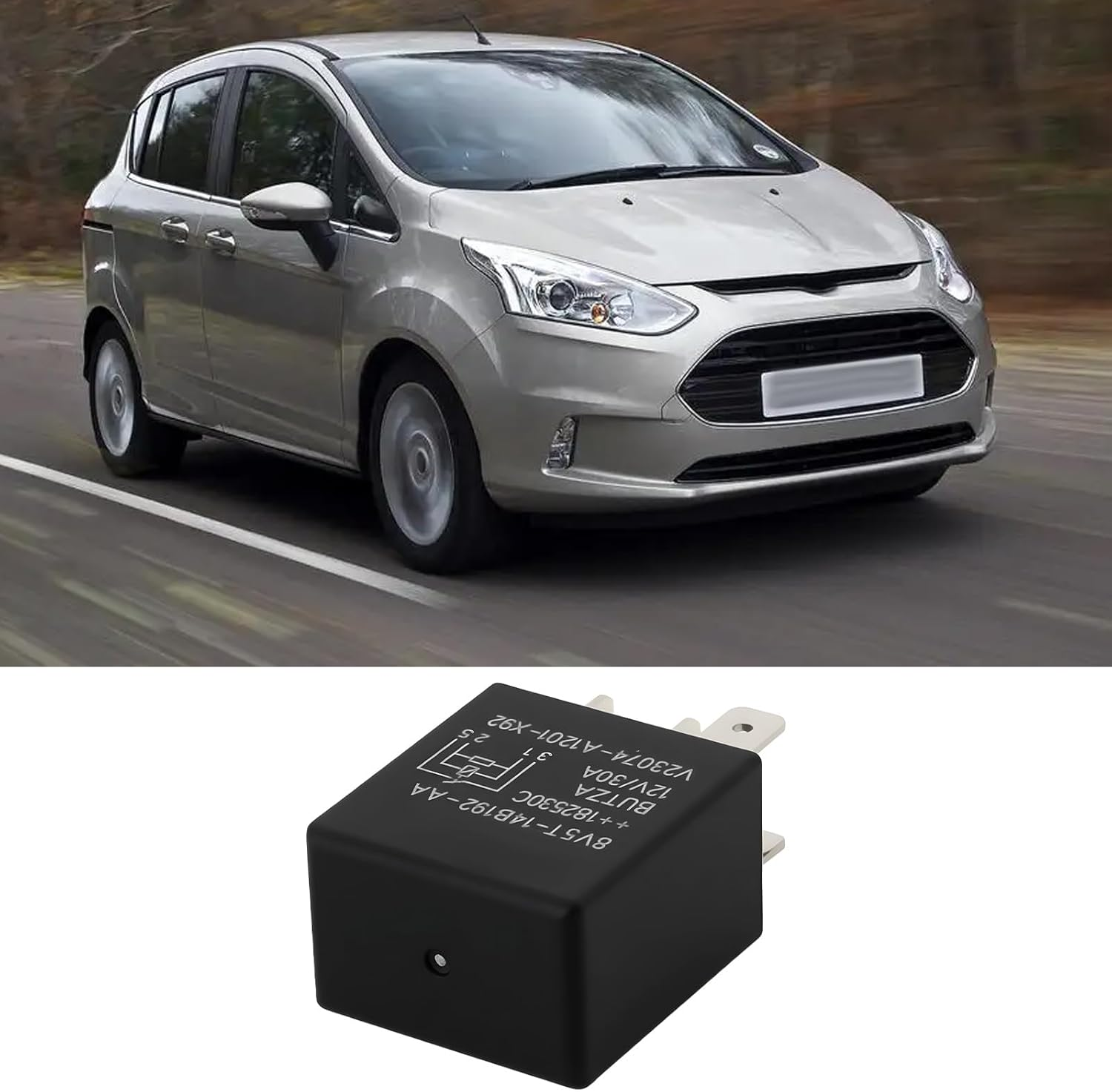 OTOTEC 4 Pin Automotive Starter Motor Relay 8V5T-14B192-AA 1667949 12A/30V Compatible with Ford Fiesta Mk7 image number 4