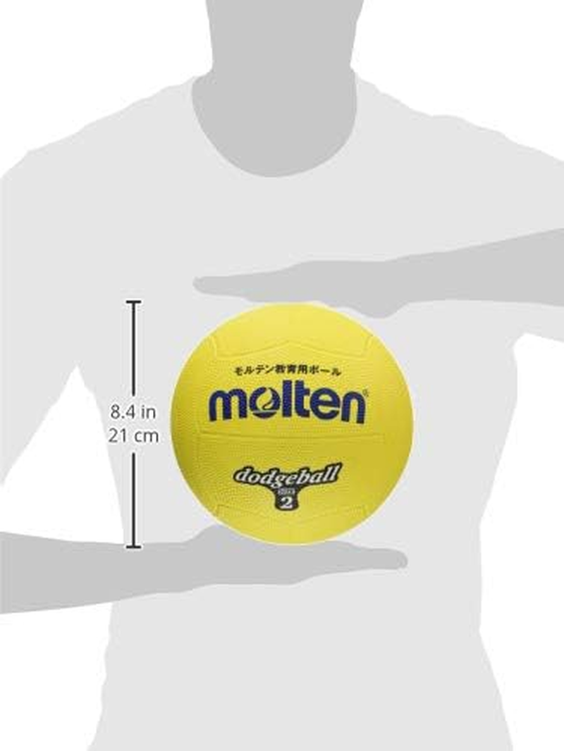 Molten Dodge Ball Rubber No. 2 Ball, Yellow, D2Y image number 1