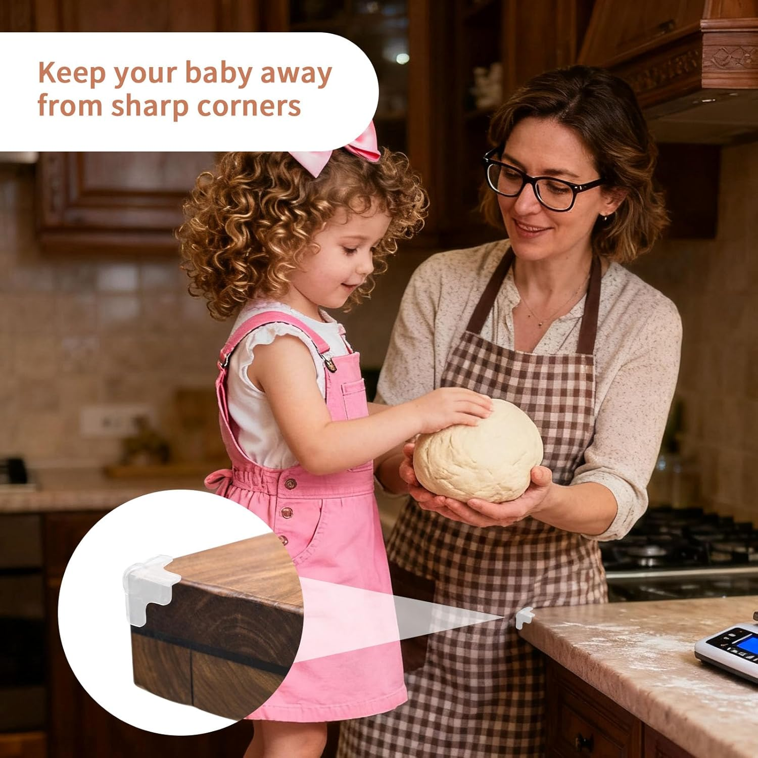 12Pcs Baby Corner Protectors, 3D Airbag Clear L-Shape Furniture Edge Guards & Bumpers for Table Edges Sharp Corners Child Proofing Corner Guards Covers to Prevent Injuries