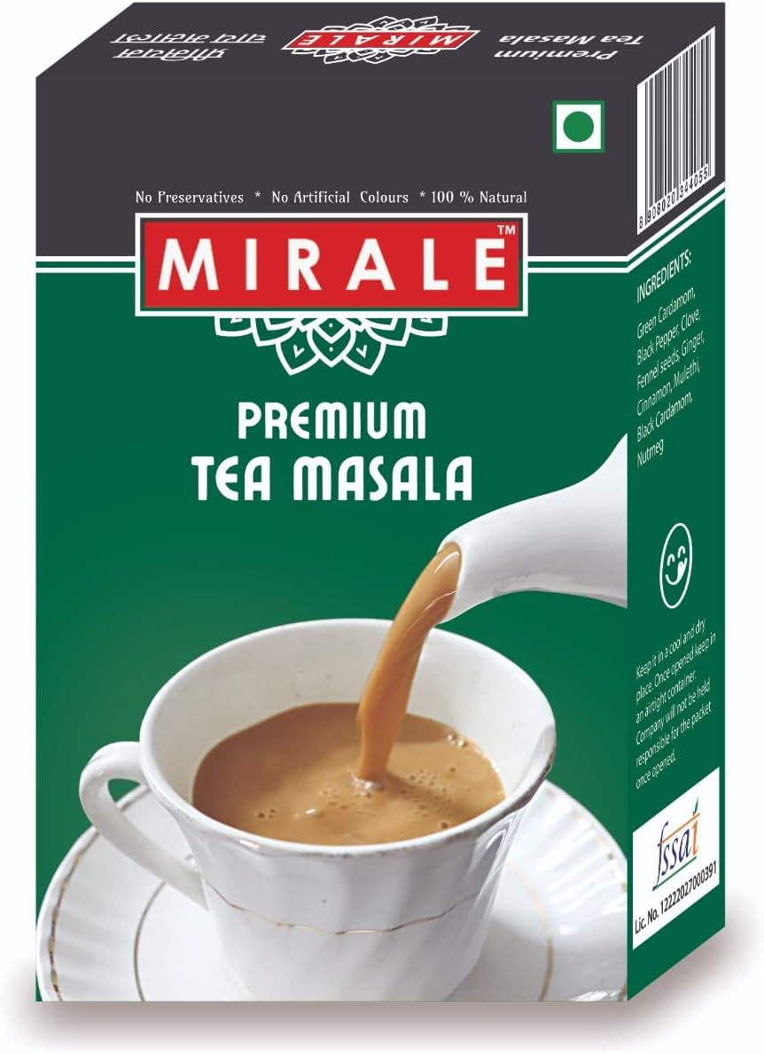 MIRALE Premium Tea Masala | Chai Masala with Pure & Real Spices | Healthy and Authentic - 100Grams (Pack of 1)
