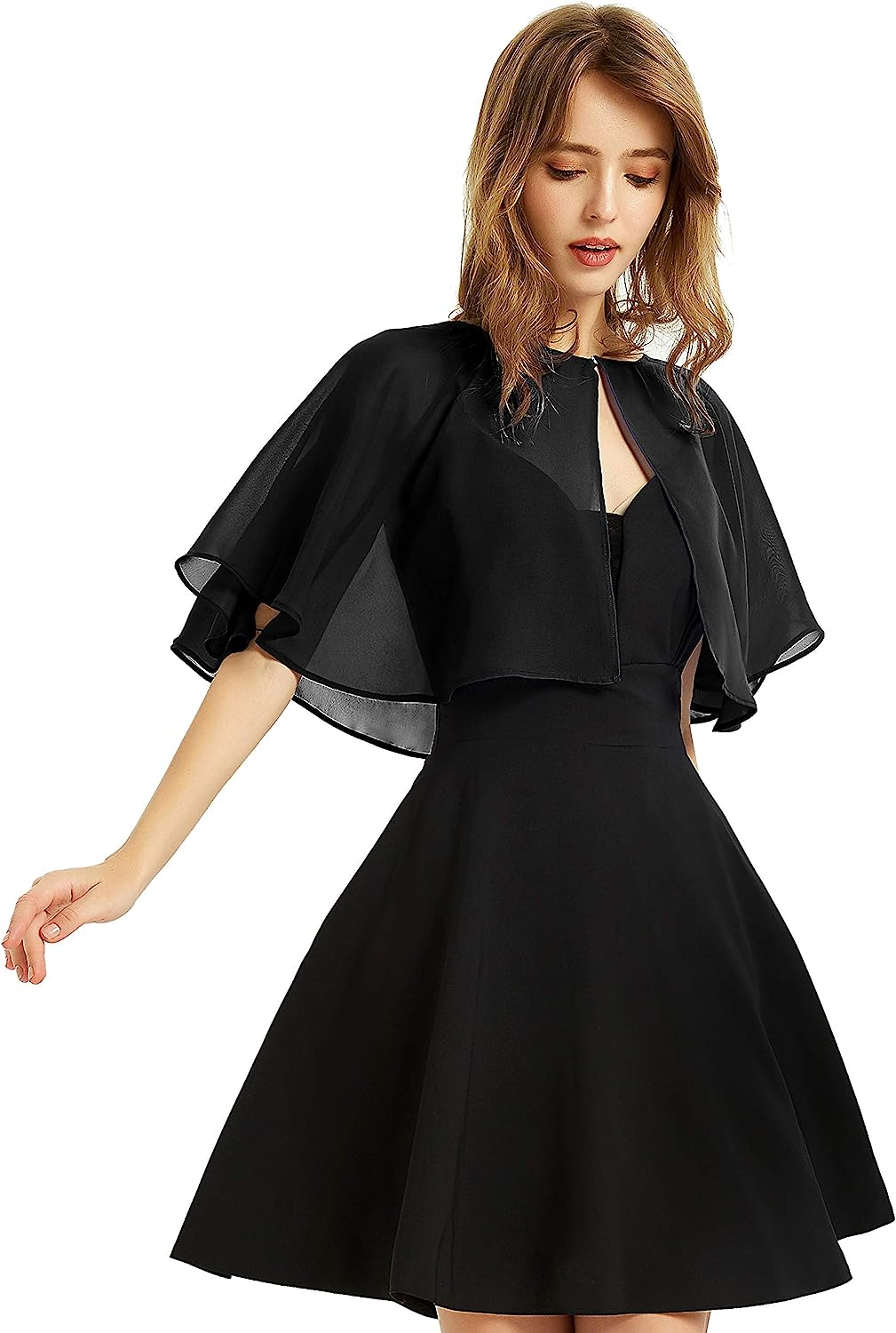 Soft Chiffon Shawl Wraps Shrug for Evening Wedding Women Accessories (