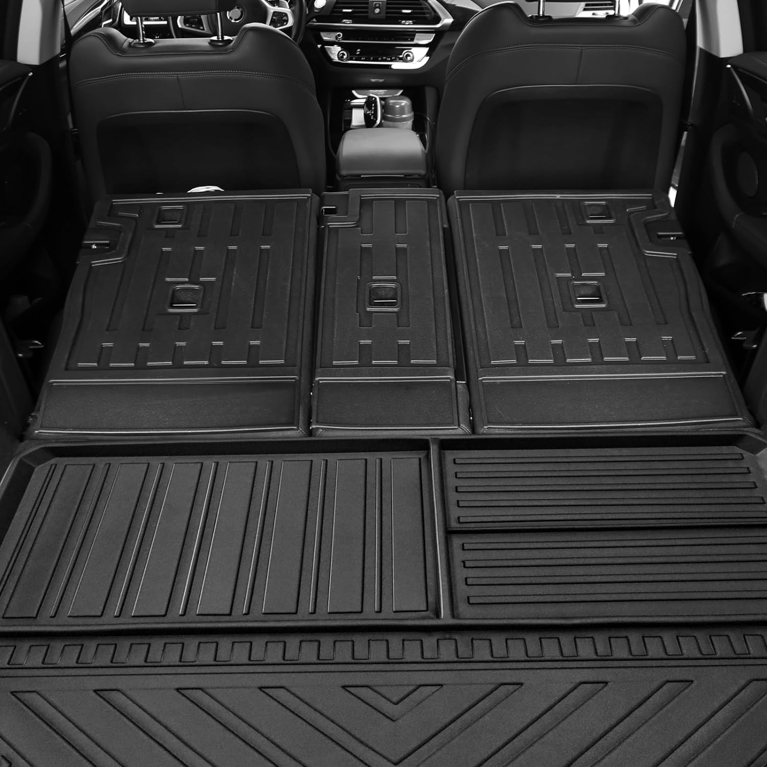 Custom Fit Floor Mats & Trunk Cargo Liner & Backrest Mat for 2018-2024 BMW X3 G01 All Weather TPE Rubber Protection Mat Upgrade Material image number 5