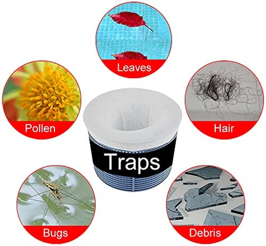 Pool Skimmer Socks Valuehall 20 Packs Pool Filter Socks Pool Filter Basket Saver Socks for Filters Baskets and Skimmers for Cleans Debris and Leaves V7H08 image number 1