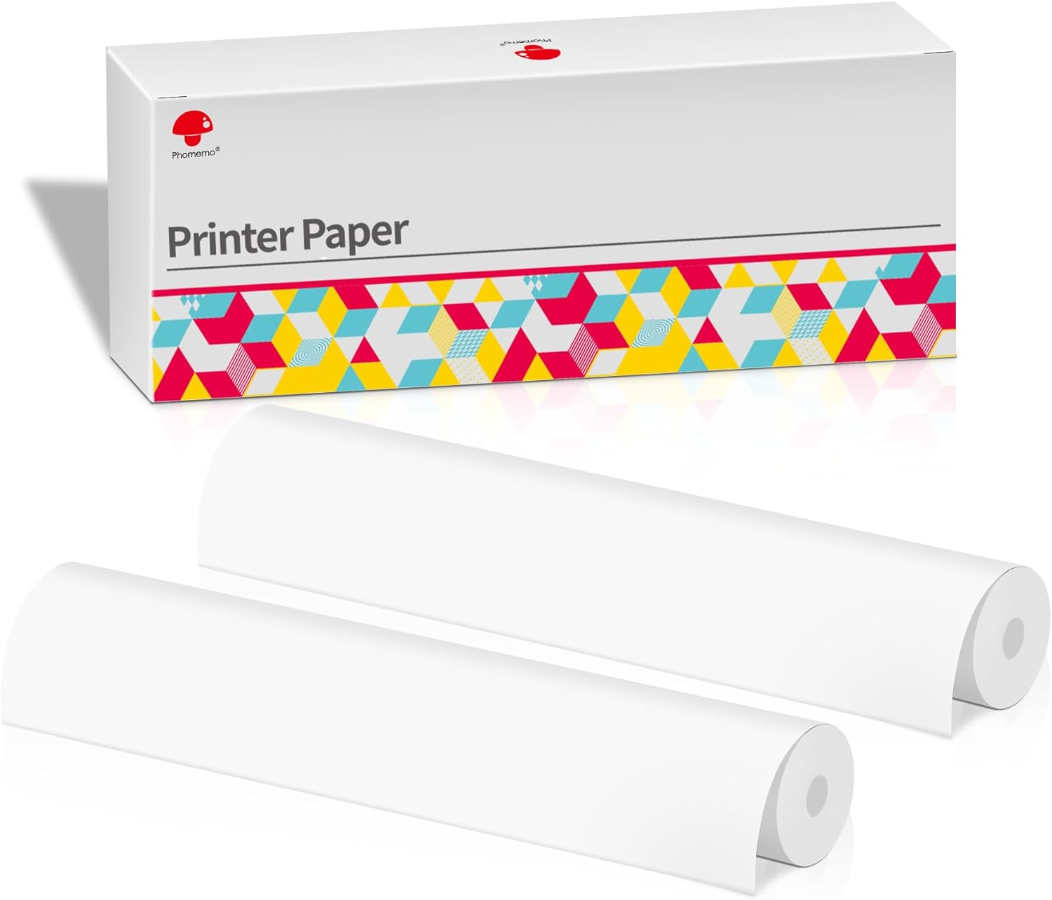 Phomemo Thermal Paper,A4, Thermal Roll Paper Compatible with M832 M834 M835 M833 Portable Printer,2 Rolls image number 4