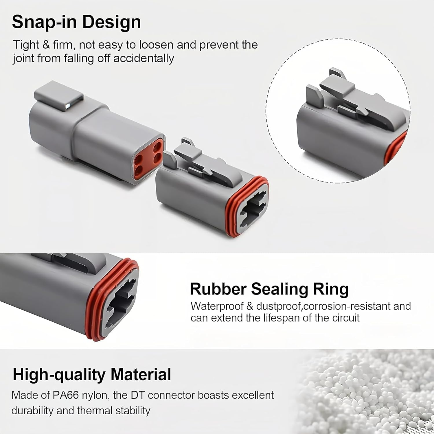 1600-Piece Deutsch DT Connector Kit with Genuine Crimp Tool for Automotive & Marine image number 6