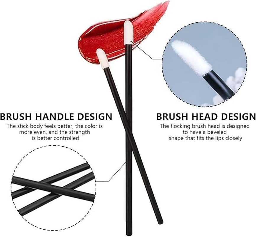 400 Pcs Lip Applicators Disposable, Lip Brush for Lipstick Applicator, Makeup Brushes Lip Gloss Applicator Wands, Lipstick Lint Free Brush, Gloss Wands Applicators Tool Makeup Beauty Tool Kits image number 2