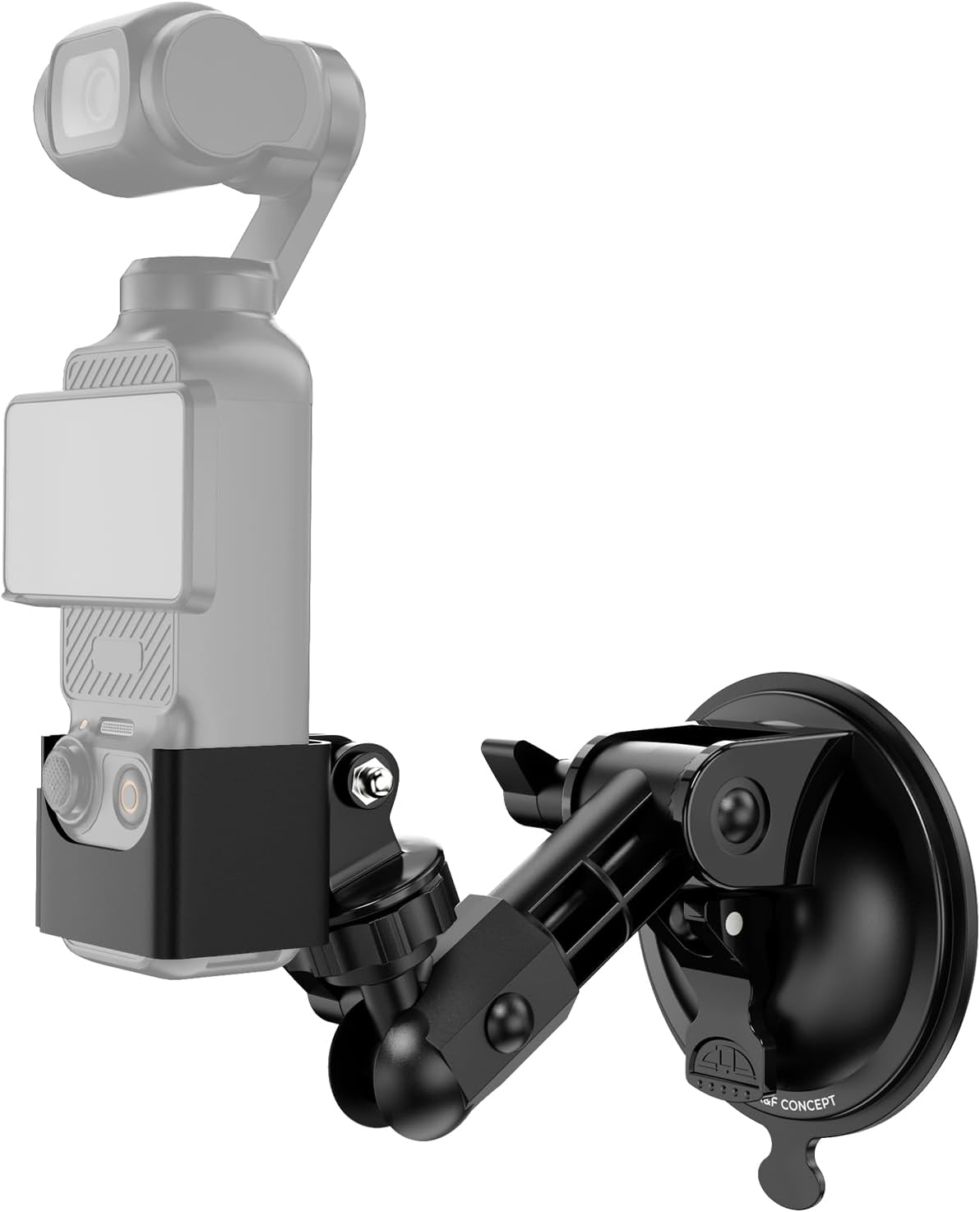 K&F Concept Suction Cup Mount for DJI Osmo Pocket 3, Car Windshield Window Dash Mount Holder for Gopro Hero 13/12/11/10/9 Black, DJI Osmo Action 3/4/5 Pro, Insta360 X5/X4 Accessories image number 2