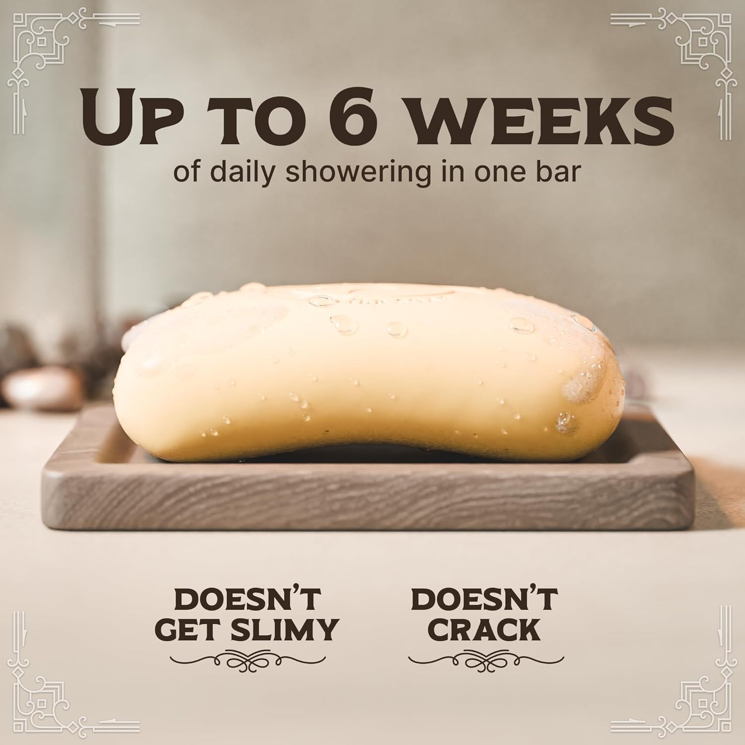 Pure Castile Soap Bars - 5 Oz Bar- Unscented Organic Soap Bars - All Vegan Olive Oil & Cocoa Butter Soap - Great Baby Castile Soap & for Those with Sensitive/Dry Skin & Acne image number 1