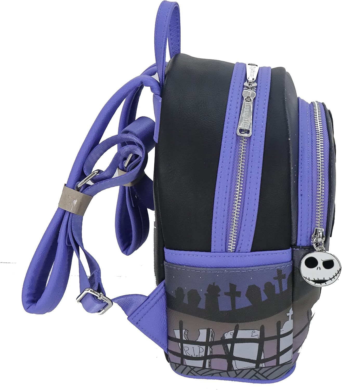 Loungefly Nightmare before Christmas - Zero Dog House Glow in the Dark Faux Leather Mini Backpack, 10-Inch Height image number 4