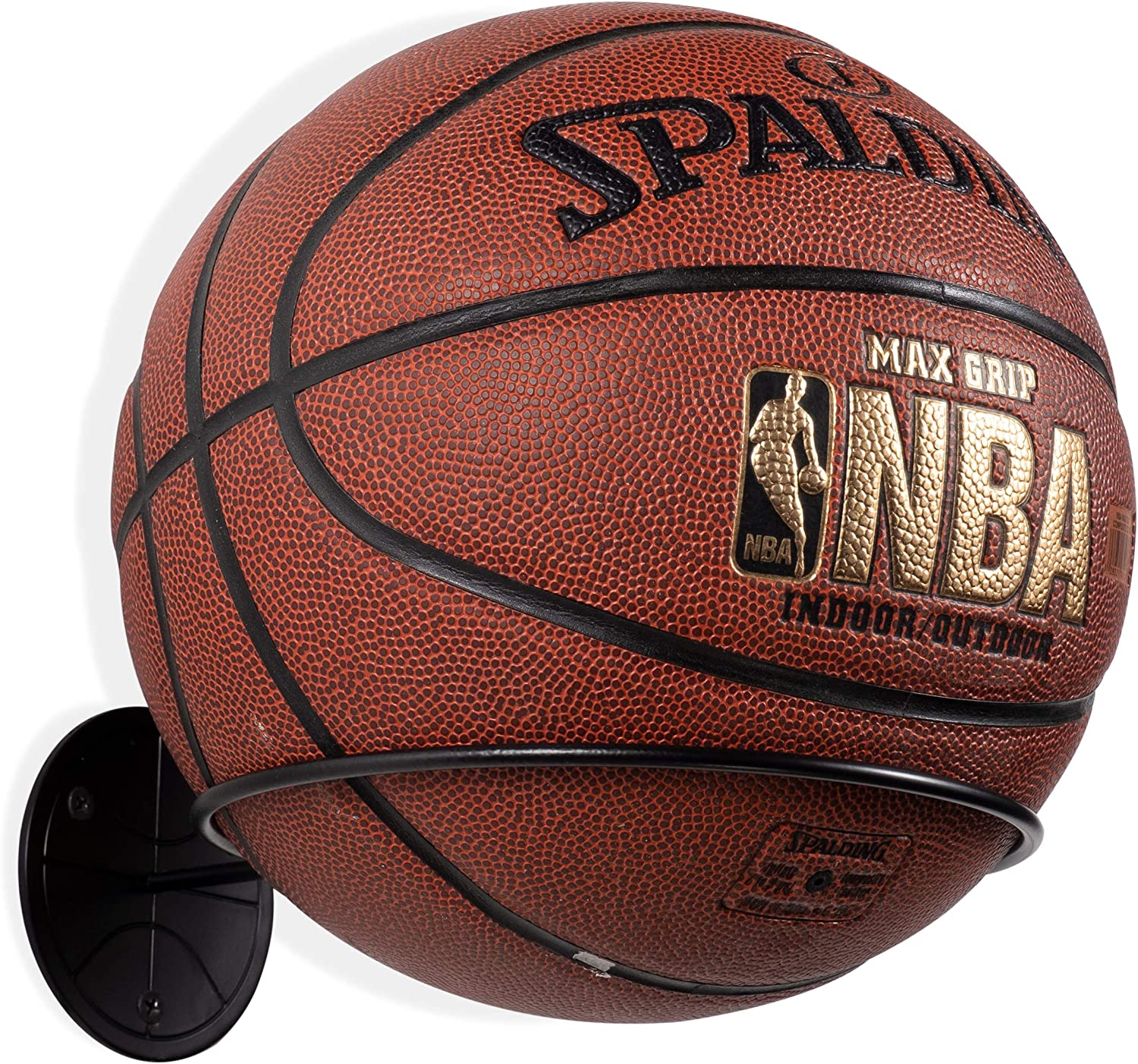 Wallniture Sporta Wall Mounted Sports Ball Holder Rack Display Storage Steel (White)