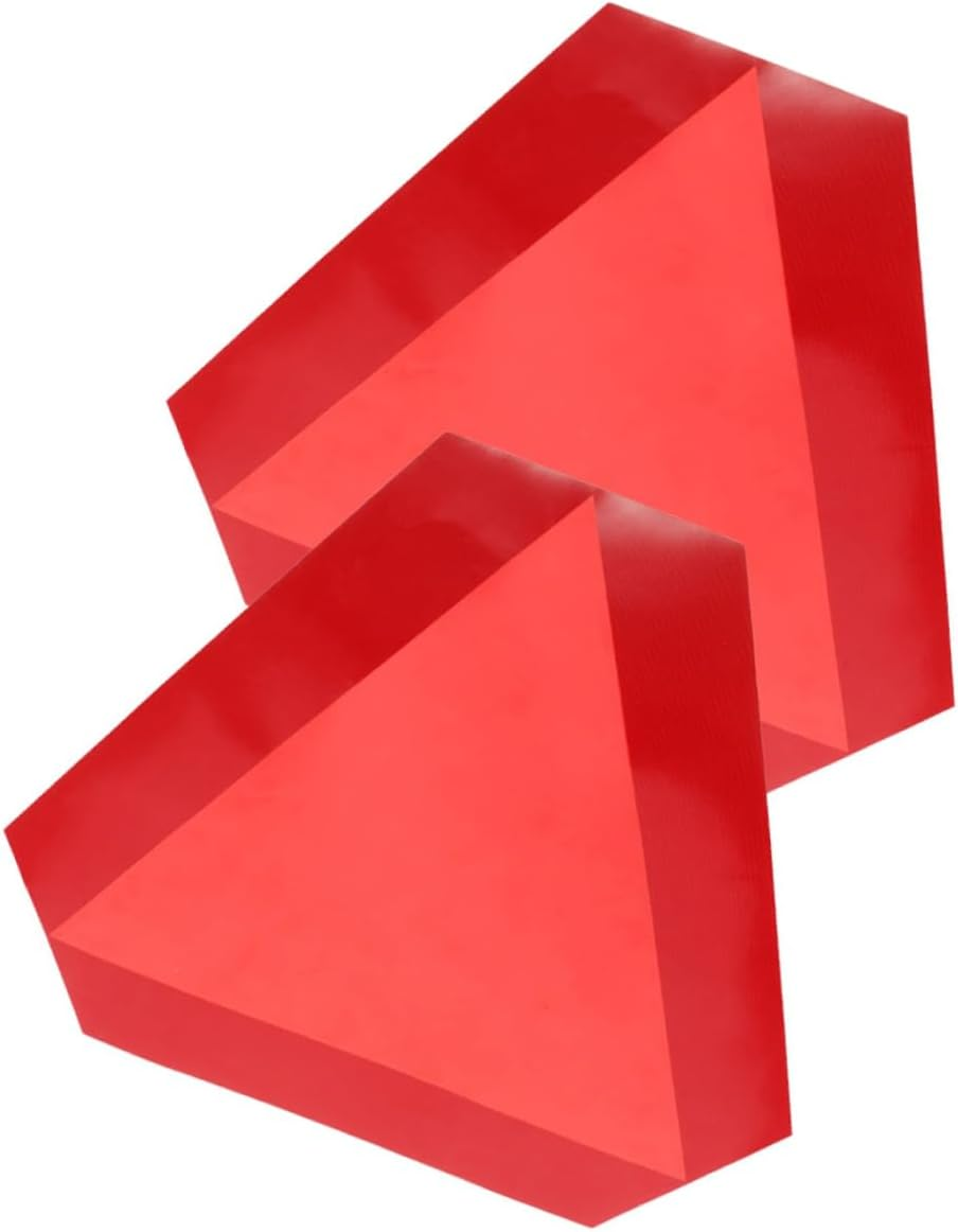 Slow Moving Vehicle Triangle Signs 2 Pack High Visibility Self-Adhesive for Cars Trucks Autos image number 4