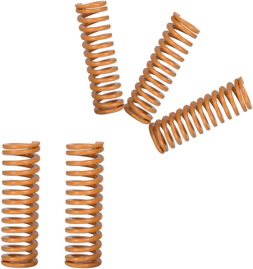 Lokkr 3D Printer Heat Bed Die Springs (10 PCS), 8Mm OD 25Mm Long Load Compression Mould Die Spring for Ender 5/3/S1/Ender 3 Pro/Ender 3 V2/Ender 3S, CR-10/CR-10S 3D Printer Accessories